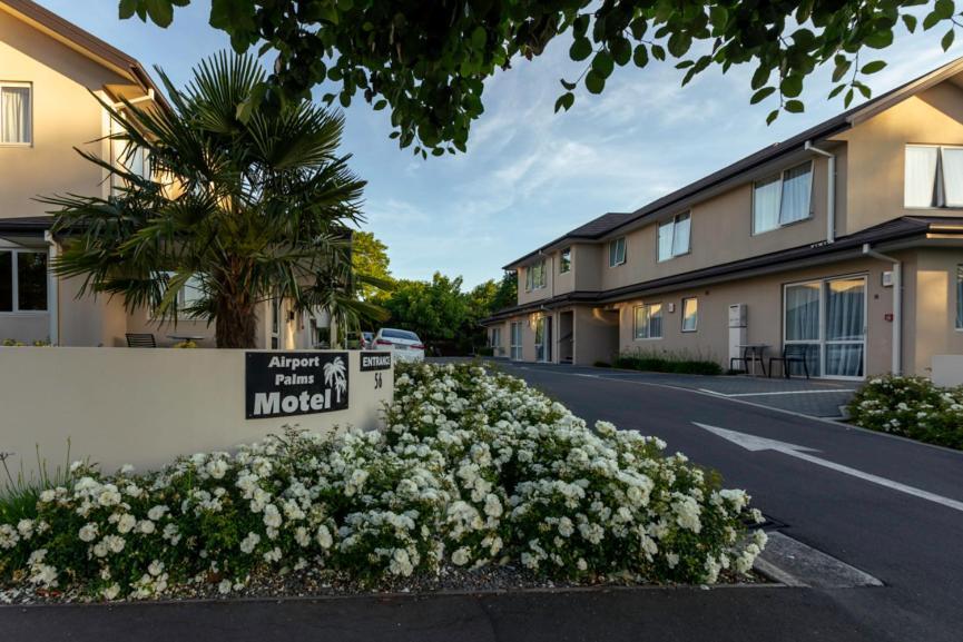 Airport Palms Motel Christchurch Exteriör bild