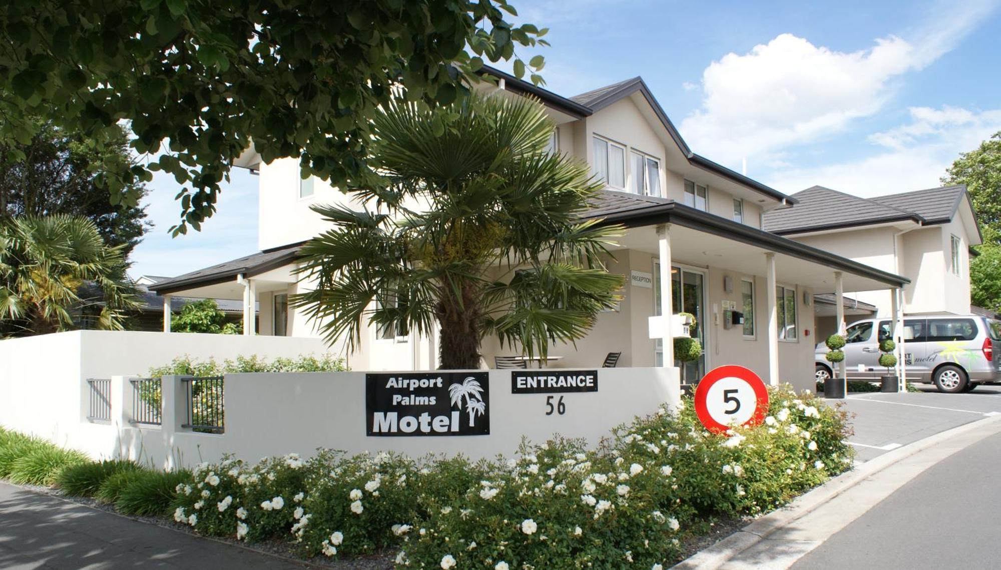 Airport Palms Motel Christchurch Exteriör bild