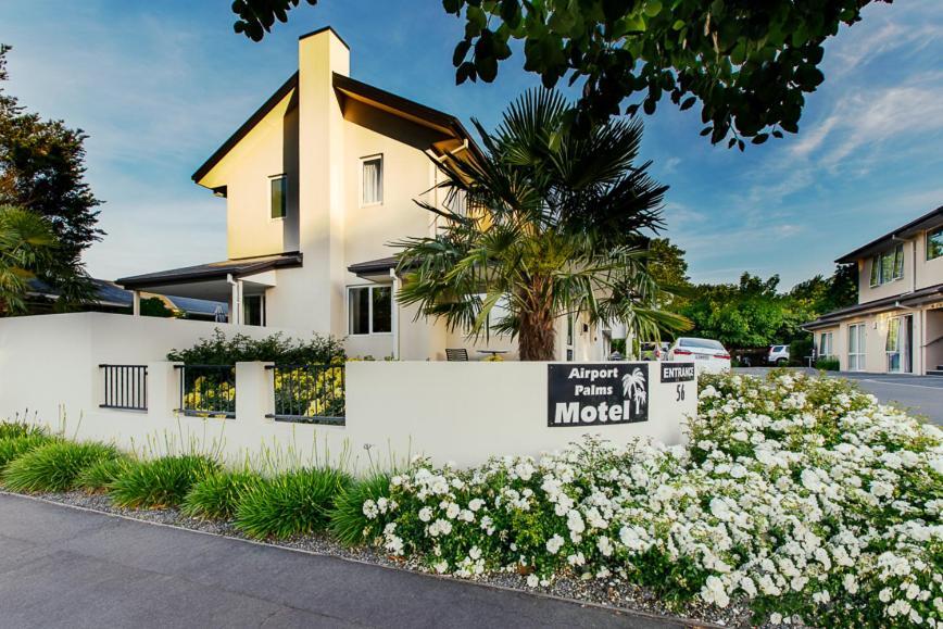 Airport Palms Motel Christchurch Exteriör bild